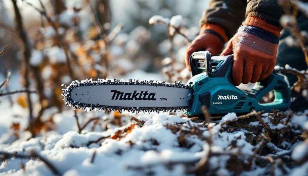 Cet hiver, coupez facilement vos branches : la tronçonneuse élagueuse Makita sur batterie à prix canon chez Leroy Merlin