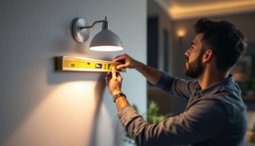 Le piège à éviter pour une applique murale parfaitement droite : c'est l’étape incontournable avant de sortir la perceuse