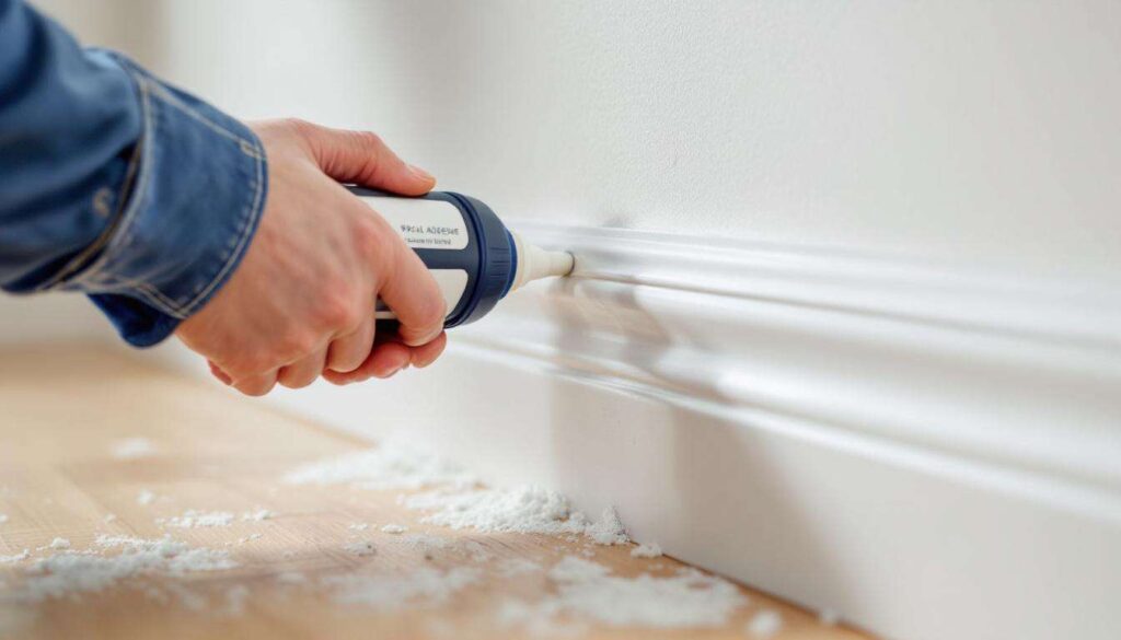 Fini les trous dans les murs : cette colle spéciale fixe les plinthes en quelques minutes, sans effort ni outil