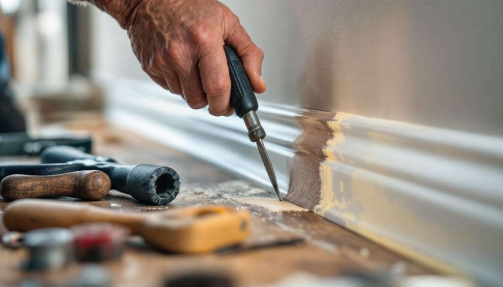 La technique secrète des bricoleurs pour repeindre des plinthes posées sans bavure (et sans les démonter)
