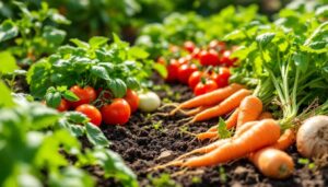 Associations au potager : quels légumes se renforcent mutuellement au même rang