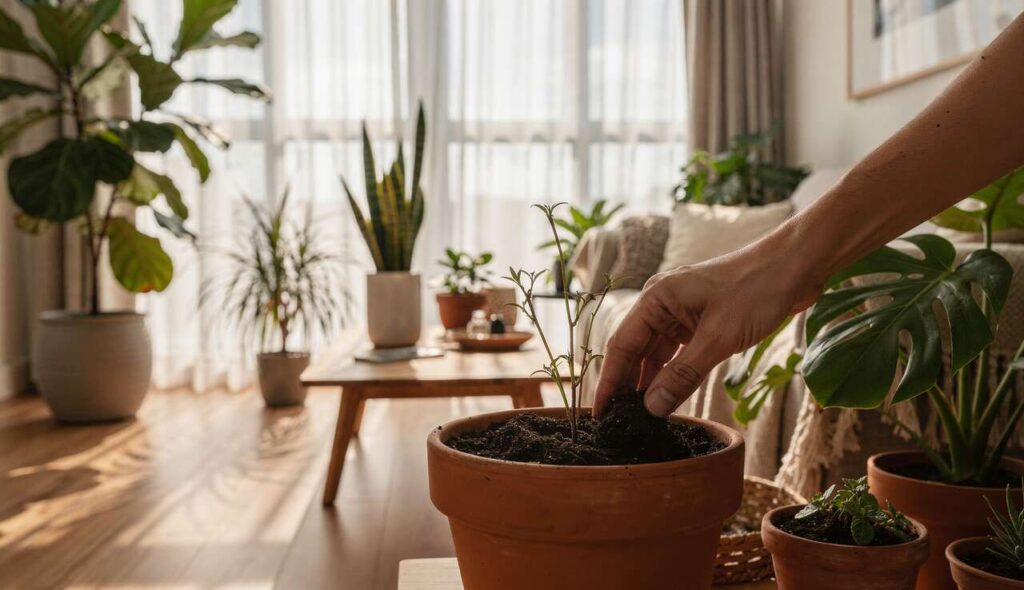 Plantes d’intérieur : pourquoi le test du doigt vaut mieux que n’importe quel calendrier d’arrosage